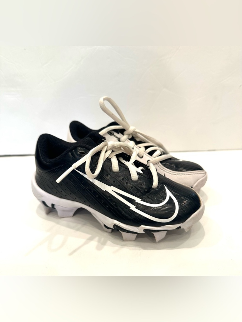 Nike Vapor Little Kids Tball Cleats Black And White Size 11C